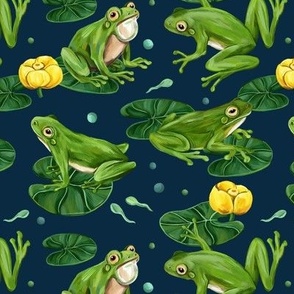 frog (dark blue)