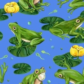 frogs (sky blue)