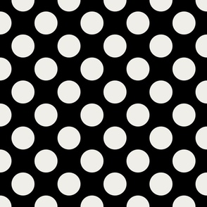 Offwhite Dots Circles on Black