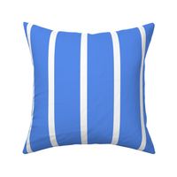 Medium - Thick Thin Stripe - Bold blue and white - blue stripe - Classic french stripes scandi stripes upholstery stripe pinstripe pin stripe beach stripe pool stripe