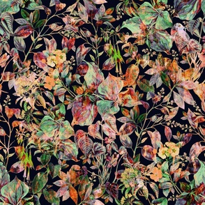Vivid Leaves Print Pattern