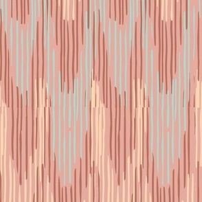 Ikat //Textured pattern//textured chevron//rose//medium scale