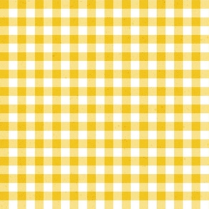 (S) gingham & check textured yellow