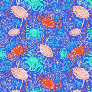 Crustacean Core Bright Textured Crabs medium