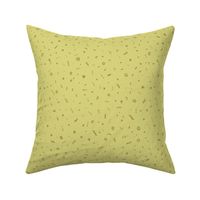 Solid mustard green with deco