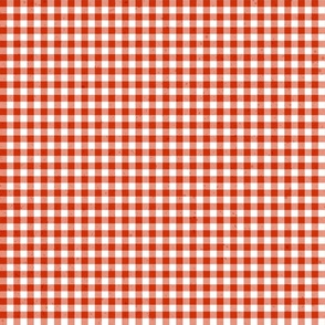(XS) gingham & check textured red