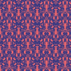 Coastal Crustaceans Coral _ Navy Small