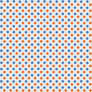 (S) Blue and orange polka dots crustacean core