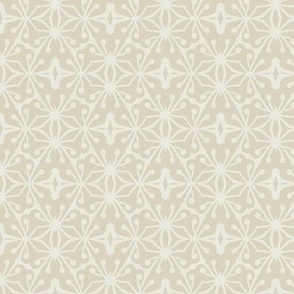 Two Tone Abstract Geometrical Pattern in Benjamin Moore Paint Color: Jute - Mini