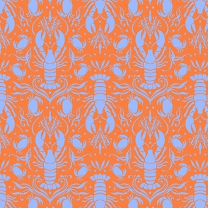 Coastal Crustaceans Gray & Orange Medium