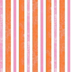 Beachy Stripes - Pink And Orange Crab Coordinate
