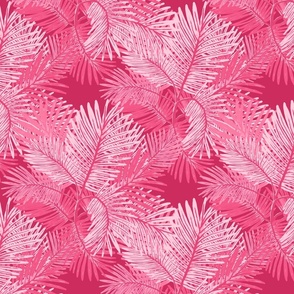 Palm Leaves-Dragon Fruit Pink-Paradise Found Collection-Medium Scale