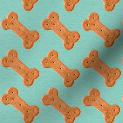 Dog Treat Pattern Dog Bone Pattern - Mint