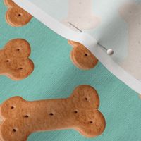 Dog Treat Pattern Dog Bone Pattern - Mint