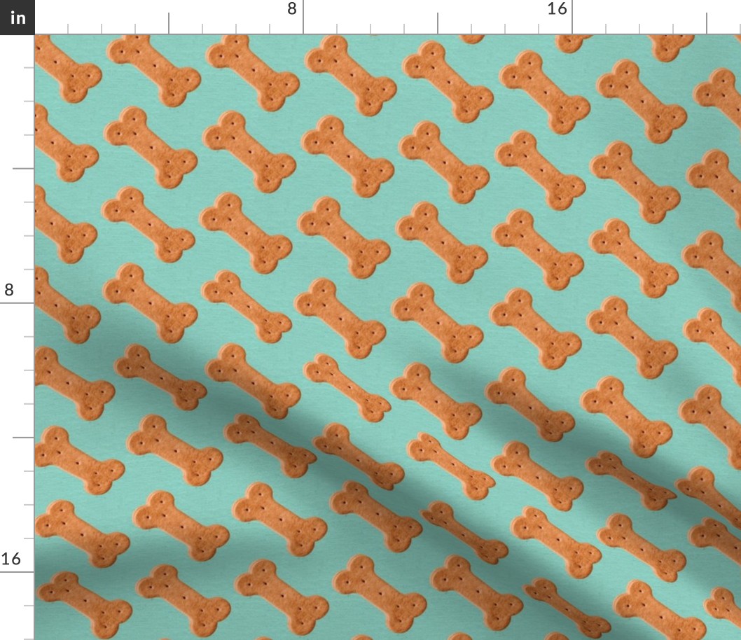 Dog Treat Pattern Dog Bone Pattern - Mint