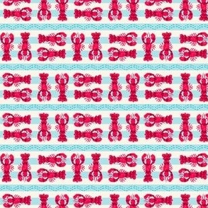 Nautical Lobster Stripe: Coastal Core | Red, White, and Blue | 2in
