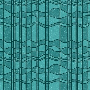 Checker Waves Tile BLUE Medium