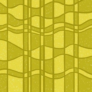 Checker Waves Tile GREEN Large