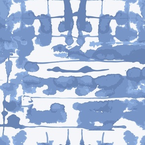 Shibori-Inspired Nautical Blue in Large Scale
