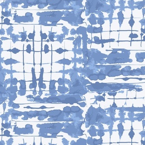 Shibori-Inspired Nautical Blue in Small Scale