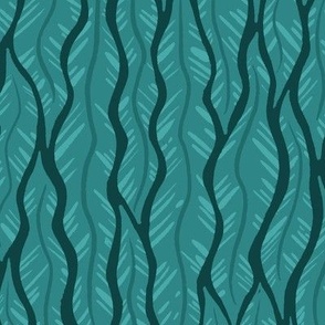 Seaweed Tile BLUE XL WALLPAPER