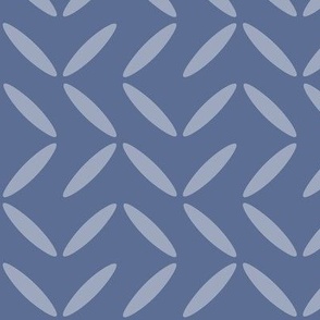 Simple Two Tone Geometric Pattern with Benjamin Moore Paint Color - Blue Nova - Small