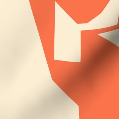 [LARGE] AbstractVermilion Orange Collage 
