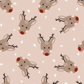 8x8  Neutral Cute Christmas reindeer 2