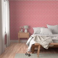 Checkered Ikat Americana Red  and White