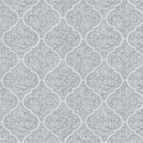 Moroccan Tile - Mid Grey, Medium Scale