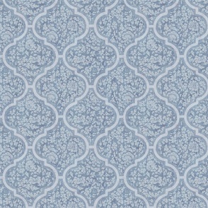 Moroccan Tile - Light Blue, Medium Scale