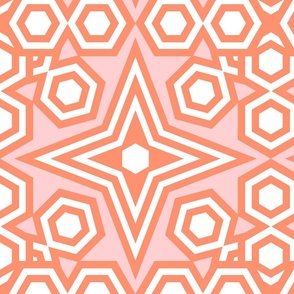 Geometric Eights Cluster Pink