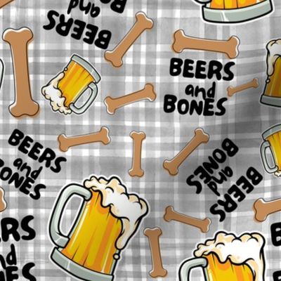 Beers and Bones Brewery Plaid