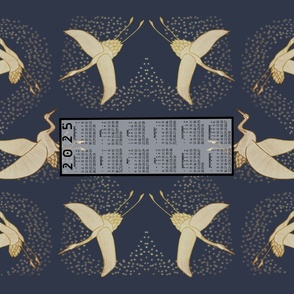 2025 Calendar Tea Towel to Tote Bag // Flight of the Cranes