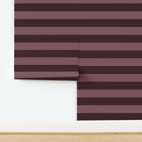 3" horizontal  monochromatic stripes in maroon 