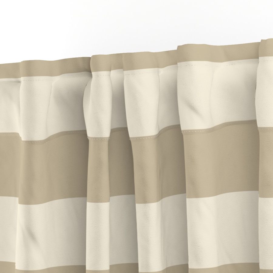 3" horizontal  monochromatic stripes in light beige 