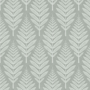 Leaf Pattern - Light Green Grey