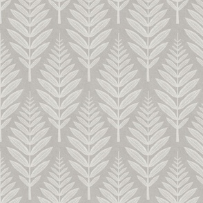 Leaf Pattern - Dark Linen