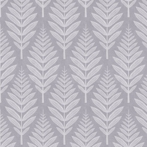 Leaf Pattern - Lilac Grey