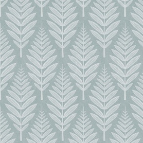 Leaf Pattern - Light Blue Grey