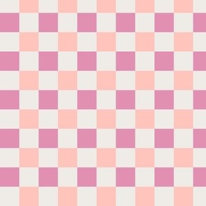 Pink and Peach checkerb