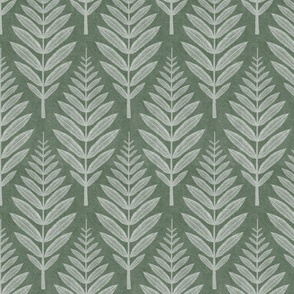Leaf Pattern - Earthy Green