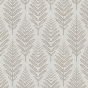 Leaf Pattern - Beige