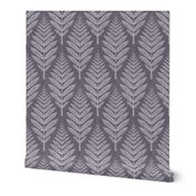 Leaf Pattern - Dark Lilac Grey