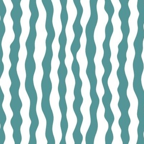 Small Scale Sea Stripe Waves in Dark Teal and White