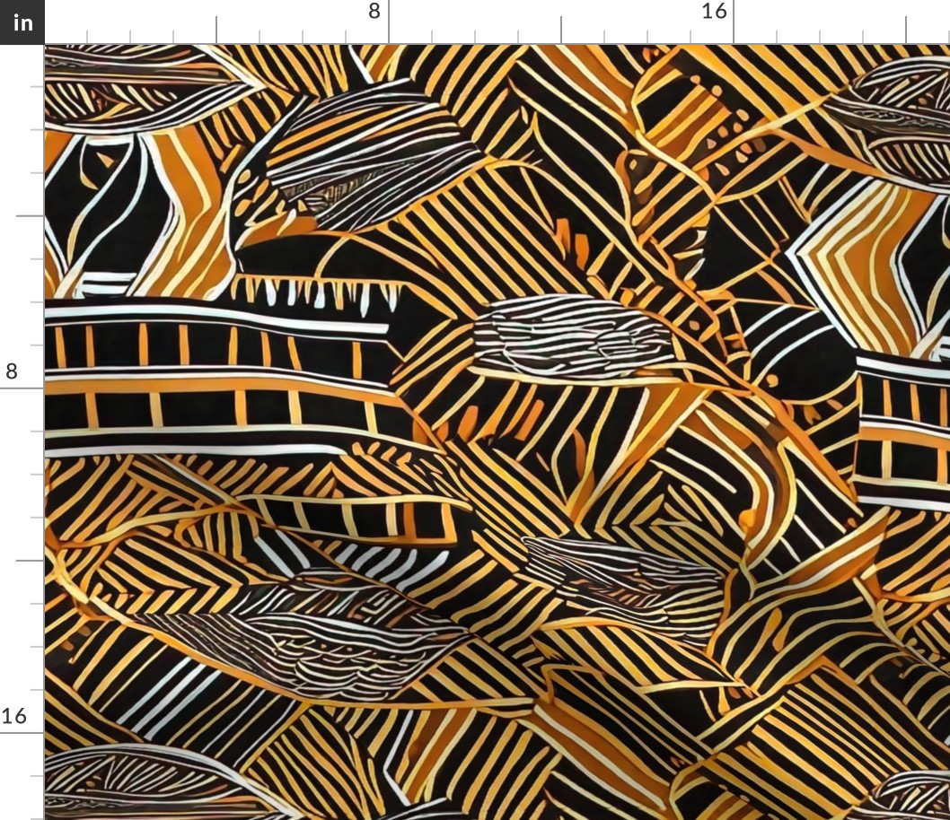 geometric african art inspired XL