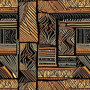 Geometric design inspired by African art Xl