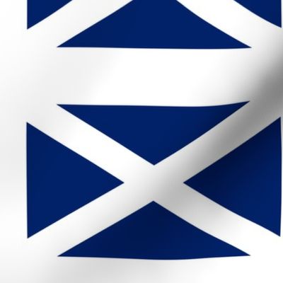 Flag of Scotland (navy blue)  - 18 cm x 10.8 cm (7.1x4.3") with 2 cm (3/4") white borders