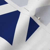Flag of Scotland (navy blue)  - 18 cm x 10.8 cm (7.1x4.3") with 2 cm (3/4") white borders