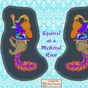 "Squirrel at a Medieval Rave" stuffie